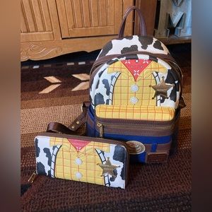 Loungefly x Pixar Toy Story Woody mini backpack and wallet